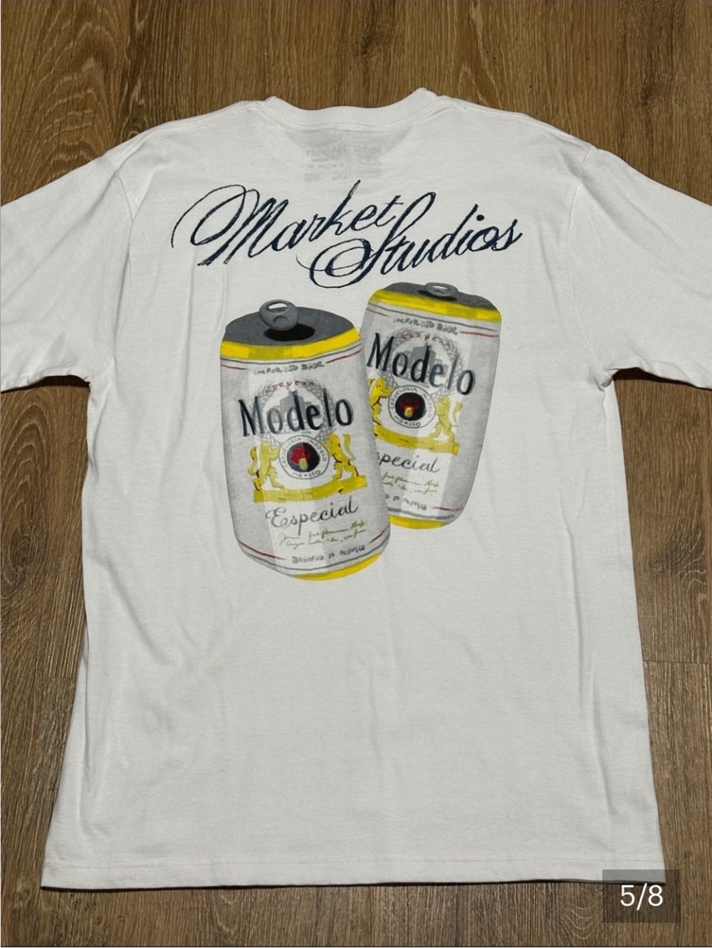 Modelo Beer market Studios Collab shirt